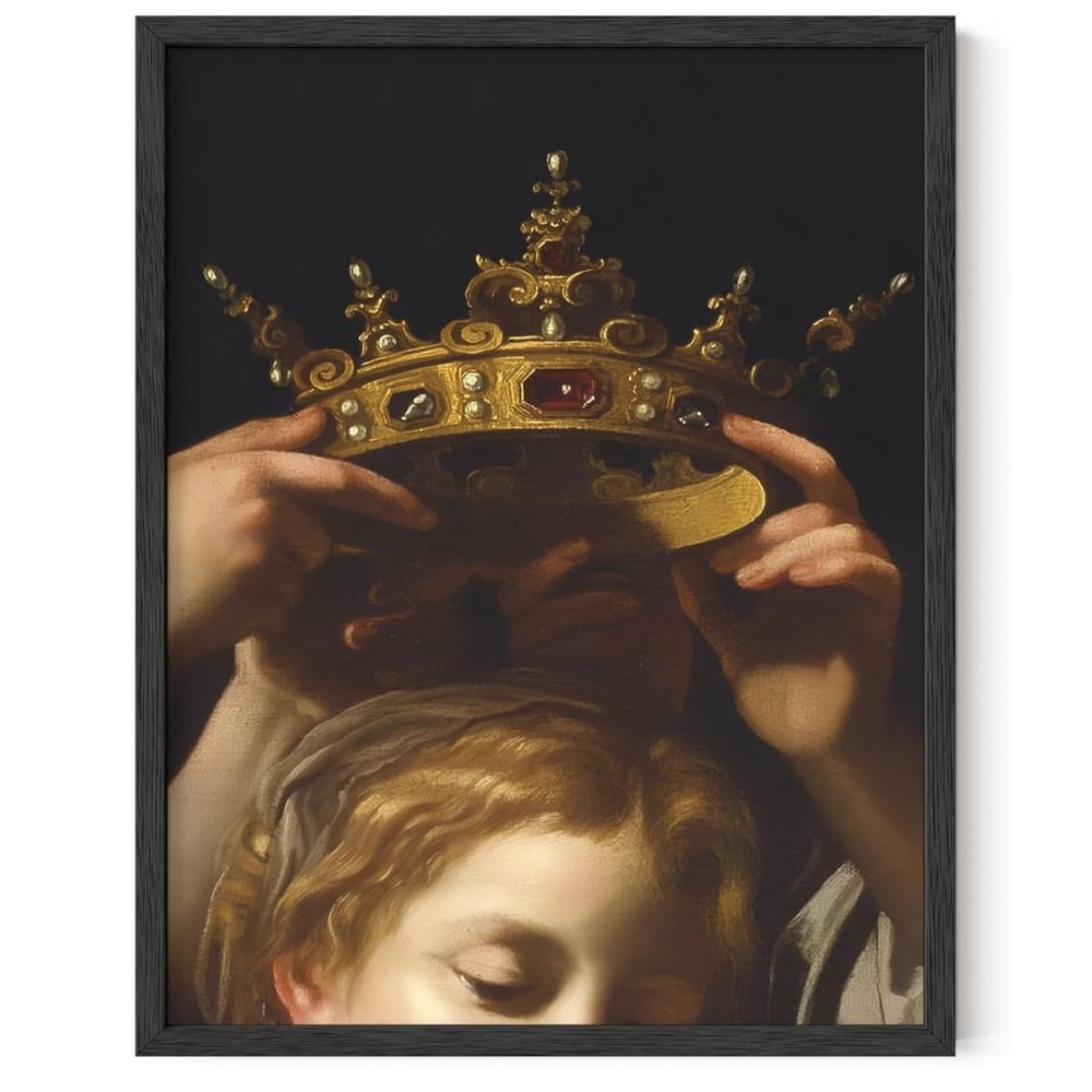 Renaissance Crown Decor Wall Poster